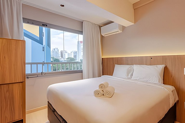 LUXO a 50m Faria Lima | 1 Dorm, Piscina e Academia