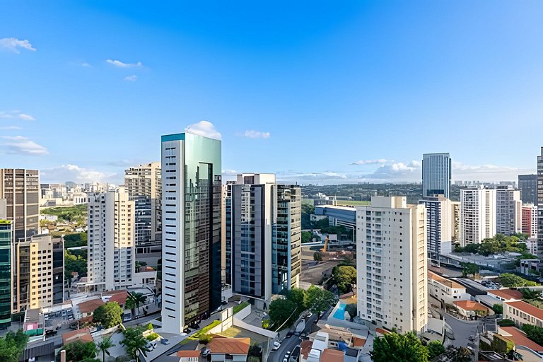 APÊ c/ VISTA LINDA 1 min Faria Lima | Metrô, Wi-fi