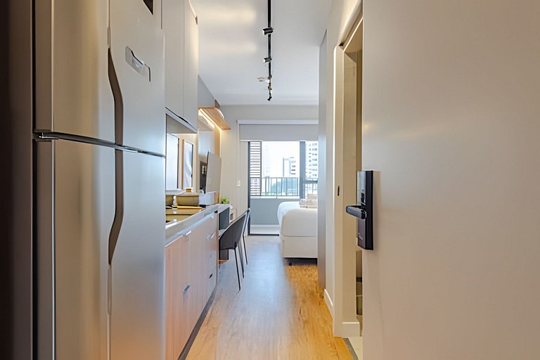 Novo Studio Luxo | 5min Allianz • A/C • Wi-Fi