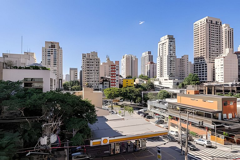 Novo Studio Luxo | 5min Allianz • A/C • Wi-Fi