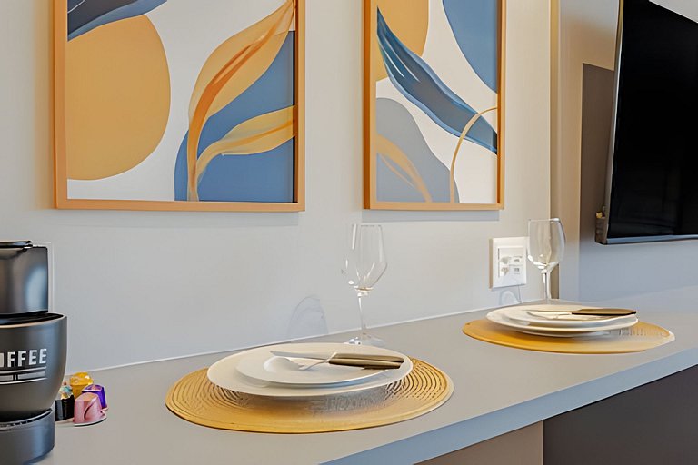 Novo Studio Luxo | 5min Allianz • A/C • Wi-Fi