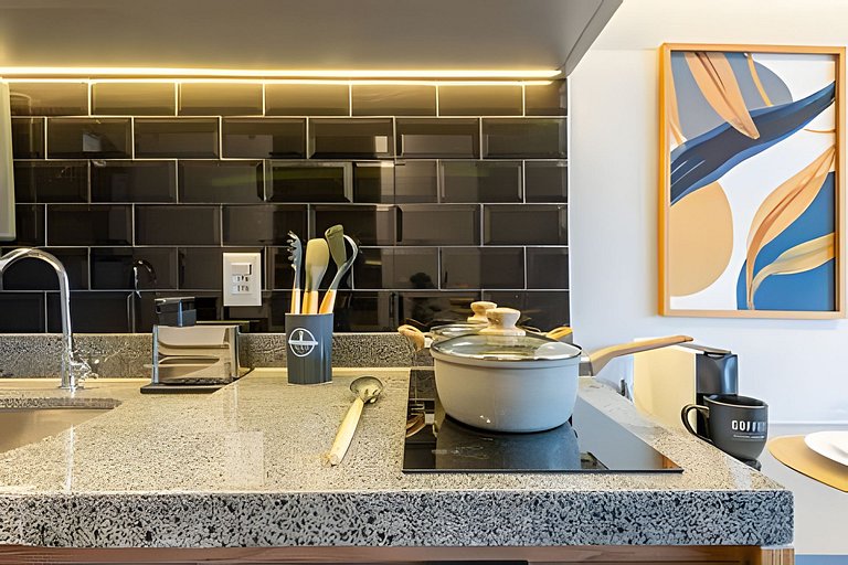 Novo Studio Luxo | 5min Allianz • A/C • Wi-Fi
