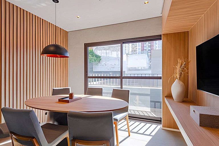 Novo Studio Luxo | 5min Allianz • A/C • Wi-Fi