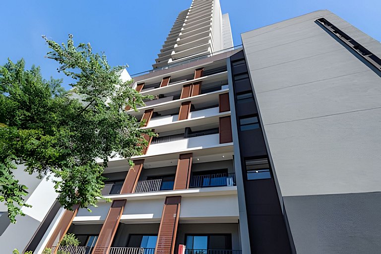 Novo Studio Luxo | 5min Allianz • A/C • Wi-Fi