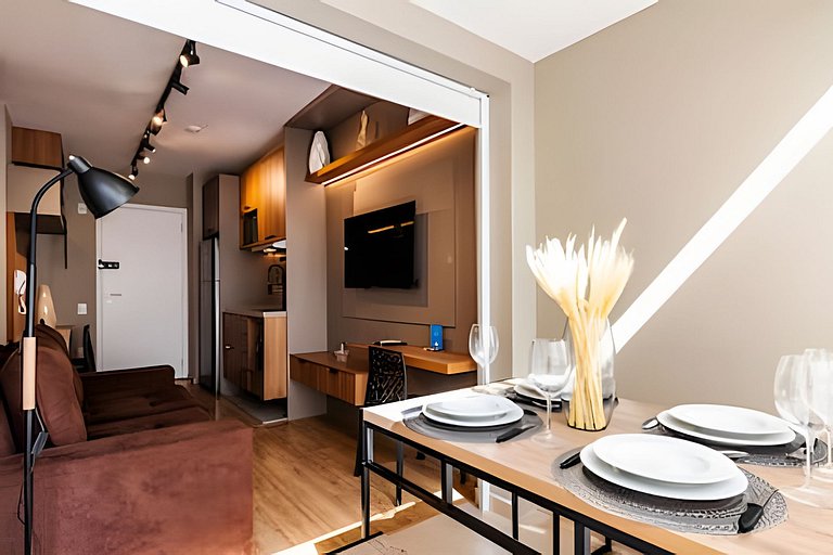 Apê 49m de LUXO em MOEMA | Jacuzzi, A/C e Wi-fi