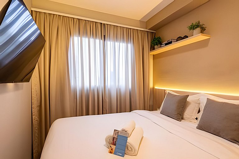 Apê 1 dorm Vila Nova | Andar Alto, Piscina e Wi-Fi