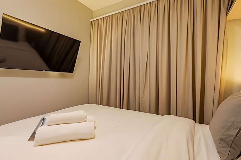 Apê 1 dorm Vila Nova | Andar Alto, Piscina e Wi-Fi