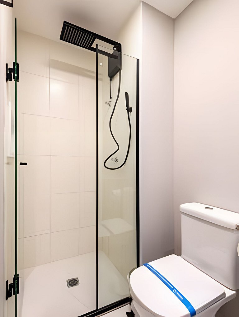 Apê 1 dorm Vila Nova | Andar Alto, Piscina e Wi-Fi