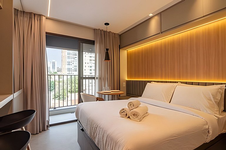 Apê LUXO Perdizes | 5min Allianz • A/C • Wi-Fi