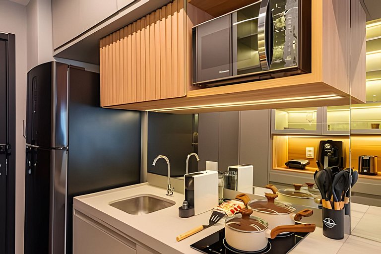 Apê LUXO Perdizes | 5min Allianz • A/C • Wi-Fi