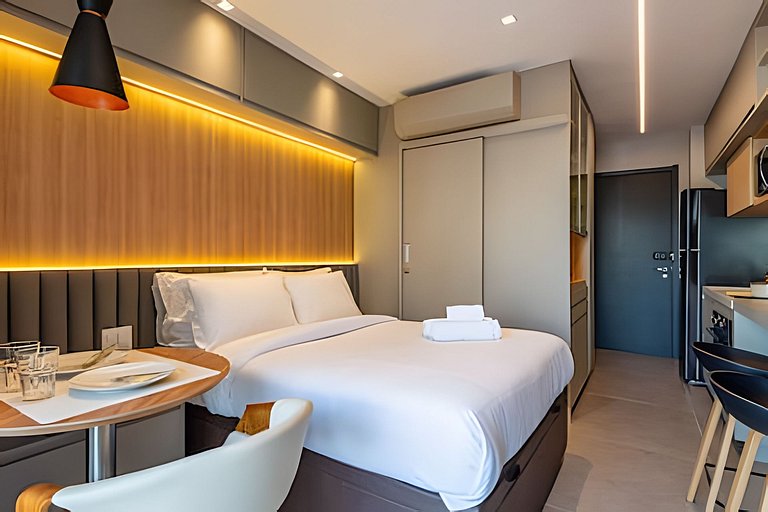 Apê LUXO Perdizes | 5min Allianz • A/C • Wi-Fi