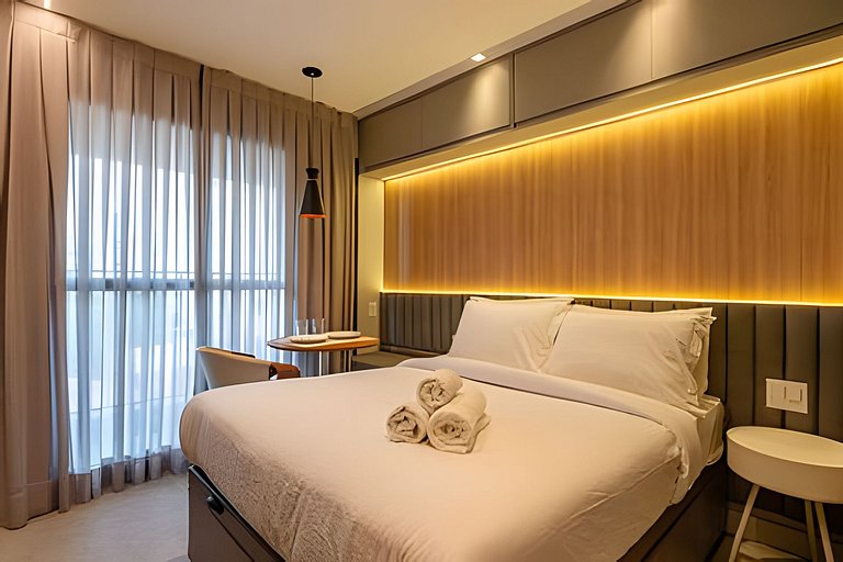 Apê LUXO Perdizes | 5min Allianz • A/C • Wi-Fi