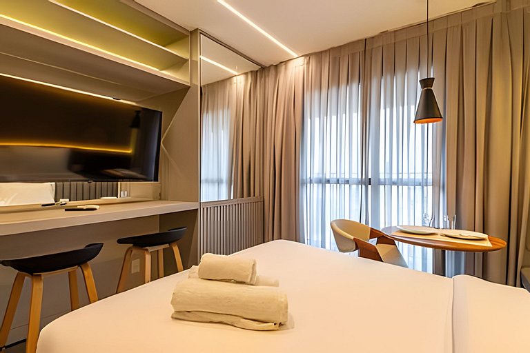 Apê LUXO Perdizes | 5min Allianz • A/C • Wi-Fi