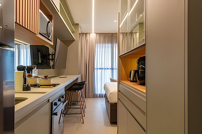 Apê LUXO Perdizes | 5min Allianz • A/C • Wi-Fi