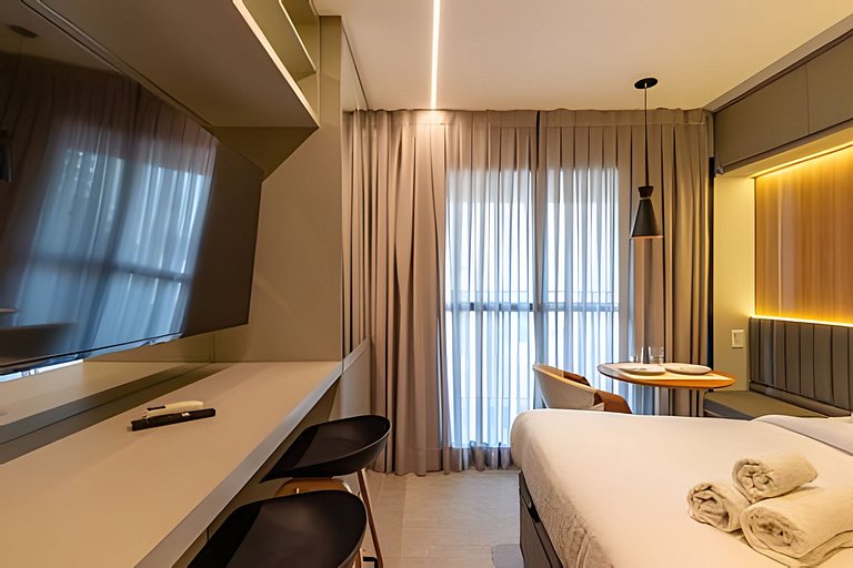 Apê LUXO Perdizes | 5min Allianz • A/C • Wi-Fi