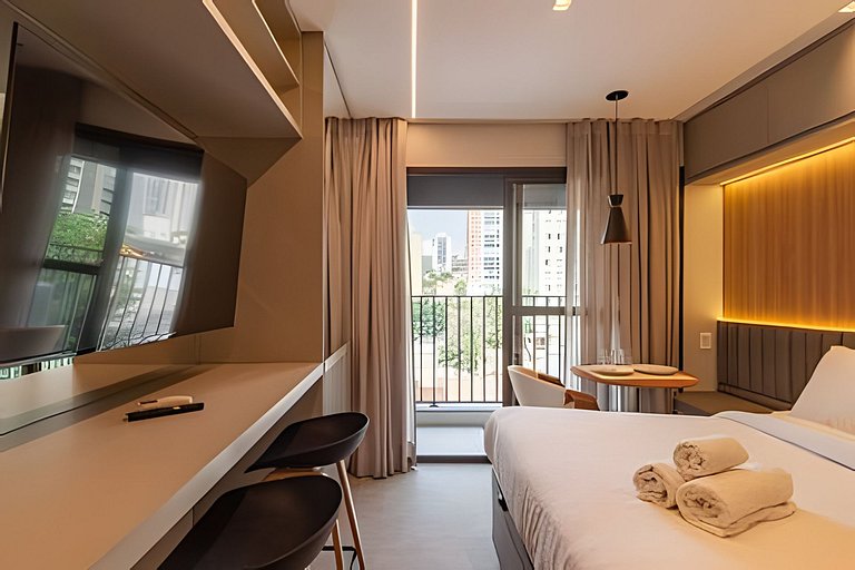 Apê LUXO Perdizes | 5min Allianz • A/C • Wi-Fi