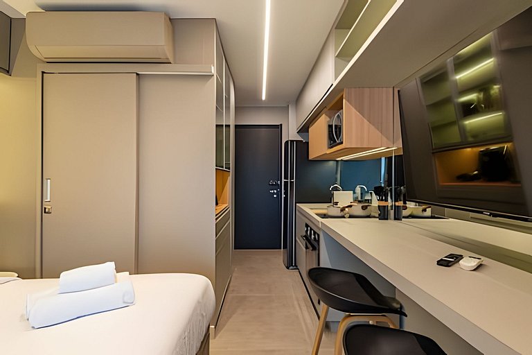 Apê LUXO Perdizes | 5min Allianz • A/C • Wi-Fi