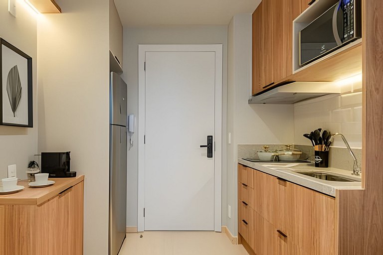 APTO Luxo C/ Vista Vila Nova | Piscina, Wi-fi, A/C