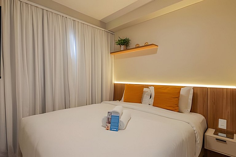 APTO Luxo C/ Vista Vila Nova | Piscina, Wi-fi, A/C