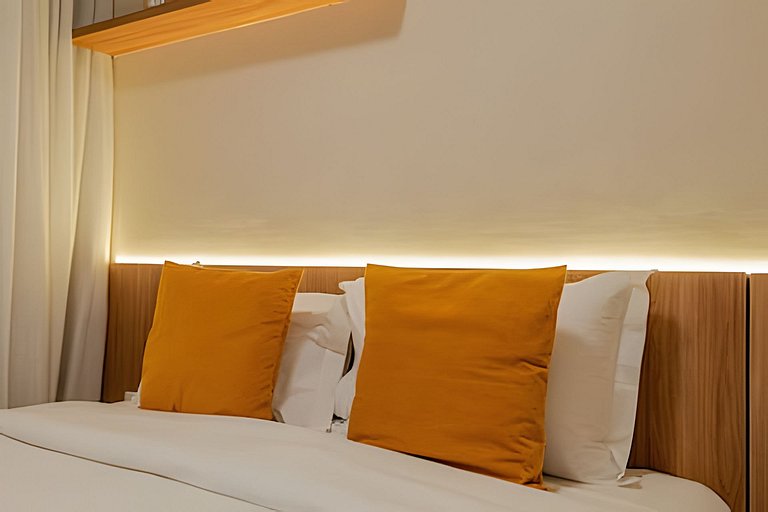 APTO Luxo C/ Vista Vila Nova | Piscina, Wi-fi, A/C