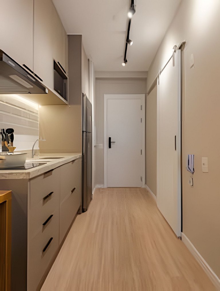 Studio LUXO a 6 min Ibirapuera | Metrô, A/C, Wi-fi